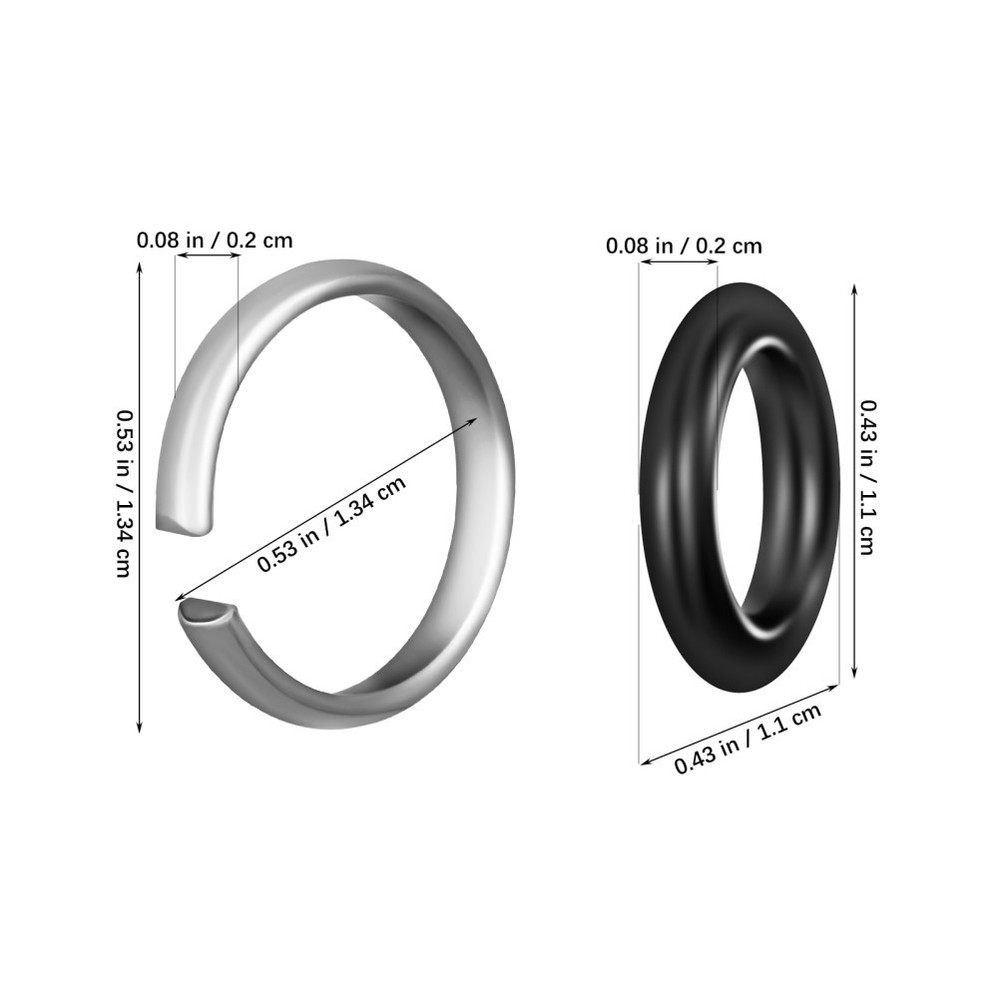 10Sets Impact Wrench Retaining Ring with Ring for Socket Retainer Use