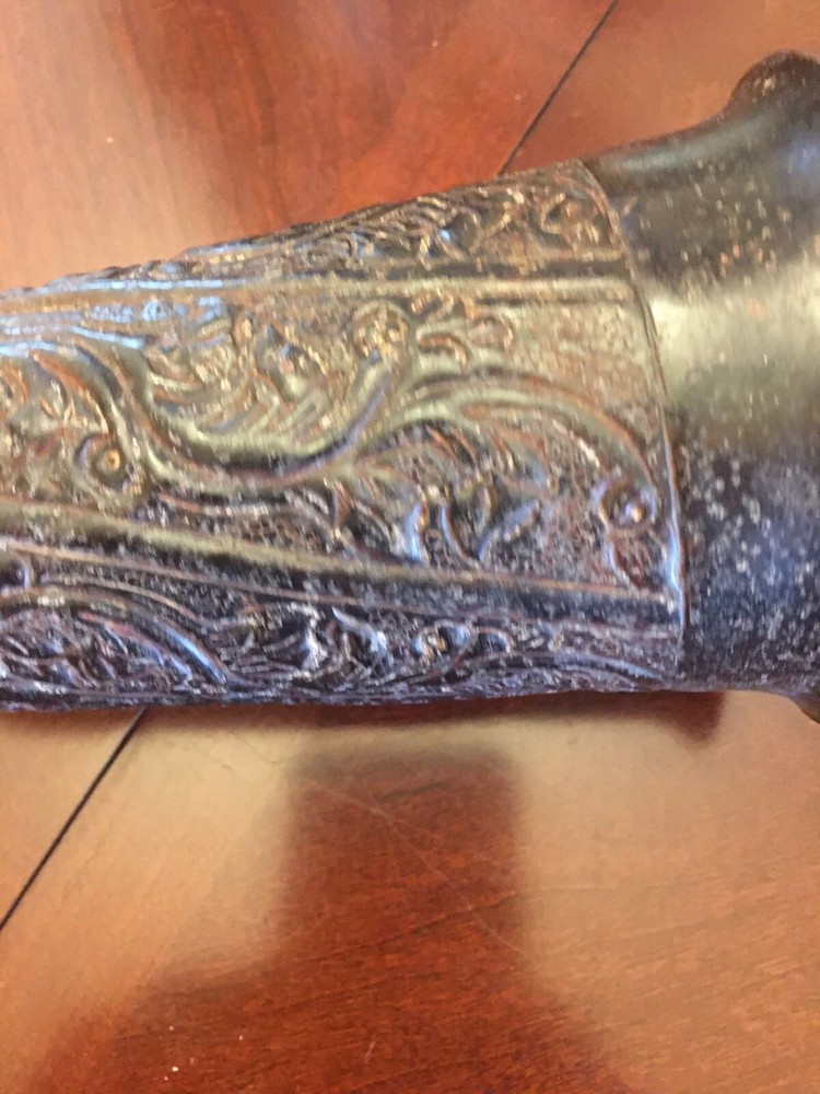 Middle Eastern Islamic Persian Iron Vase