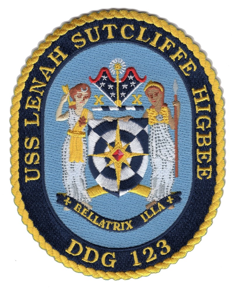 USS Lenah Sutcliffe Higbee DDG-123 Patch
