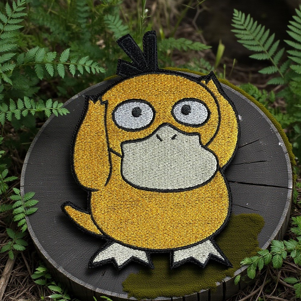 Psyduck Pokemon Embroidery Patch Multi Sizes 3" - 6"