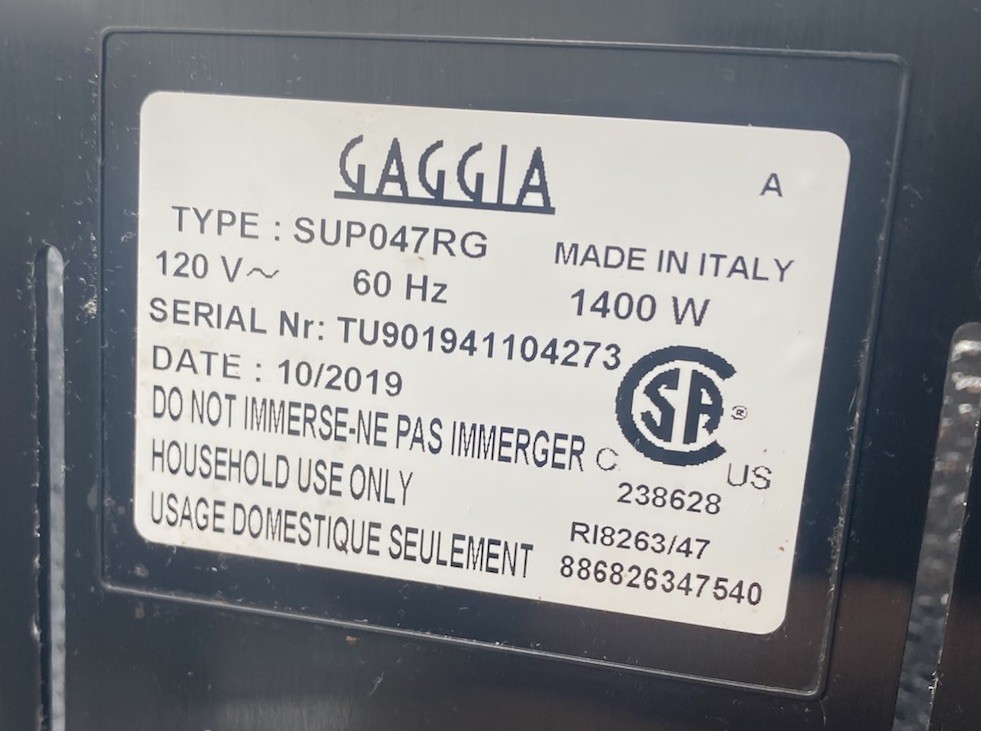 Gaggia Velasca Prestige Espresso Machine One-Touch Fully Automatic