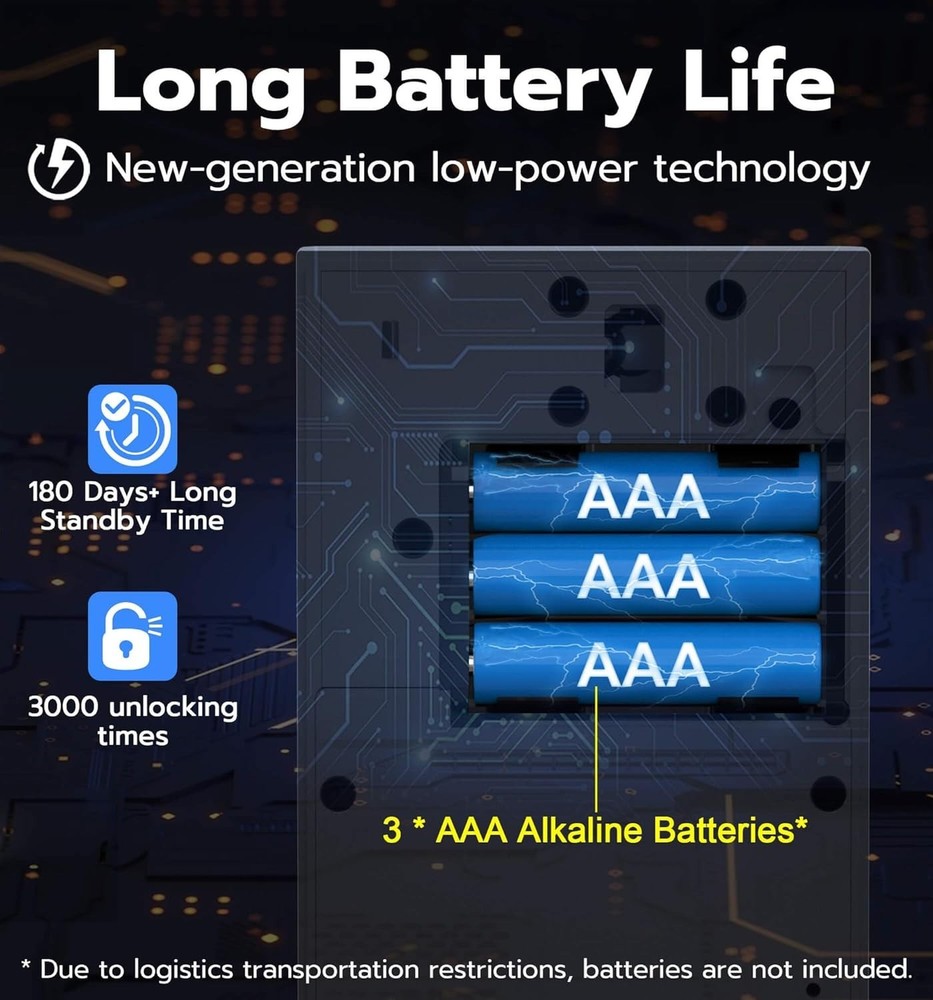 Anweller Lock Box for Keys with Code, Fingerprint RFID Smart Bluetooth Key Hider