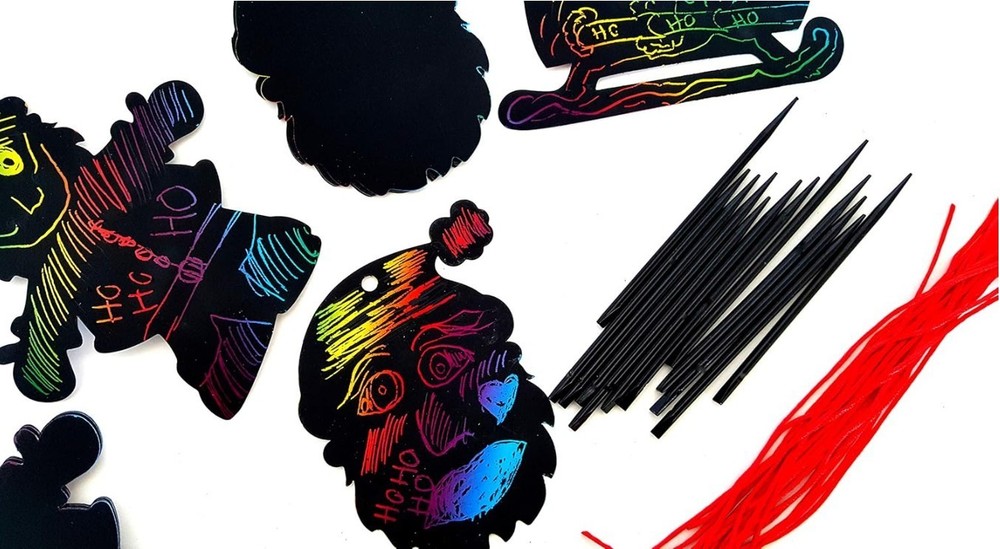 Magic Color Scratch Art, Santa, Christmas Theme