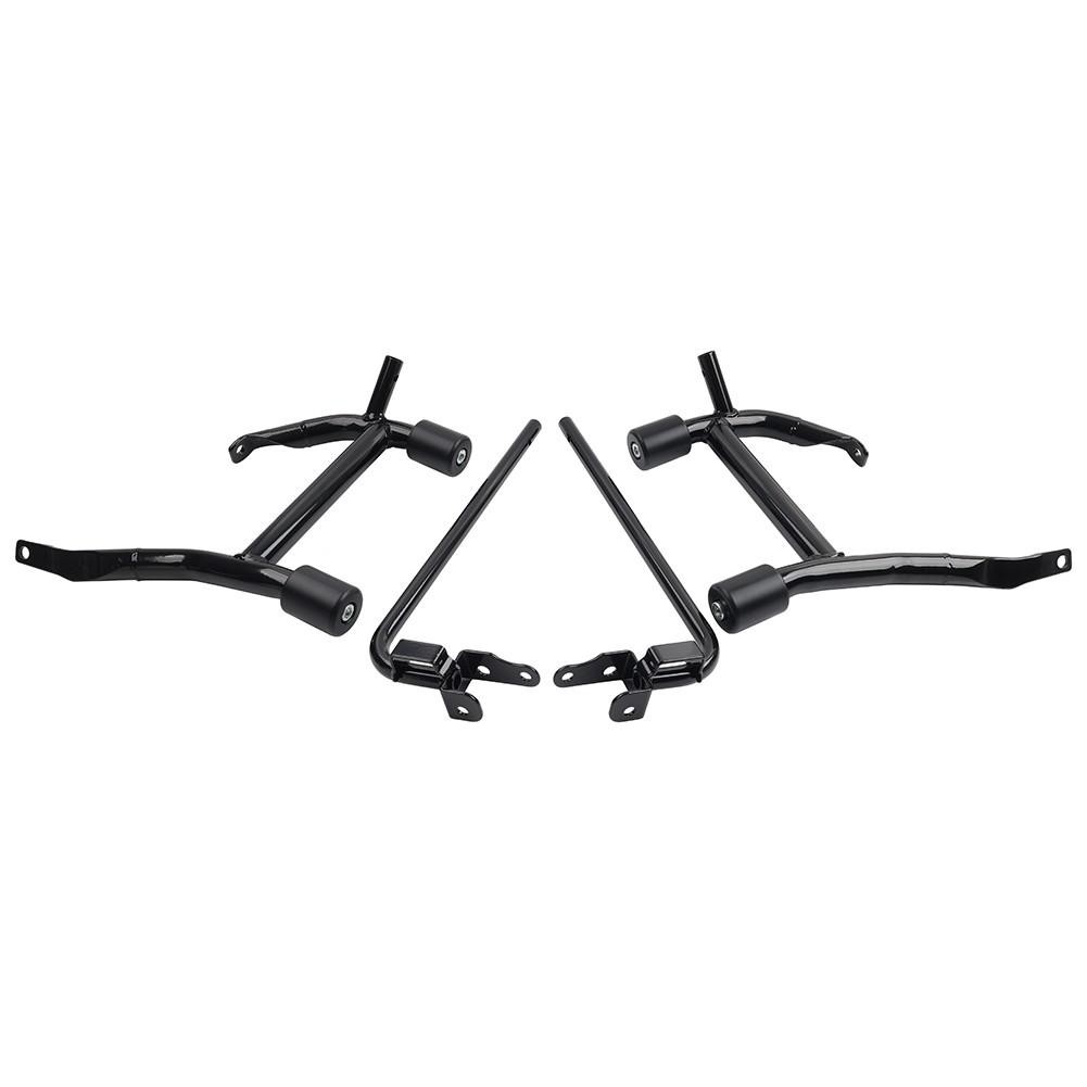 Rear Saddle Bag Guards Crash Bar For Harley Touring Street Glide Road King 09-25