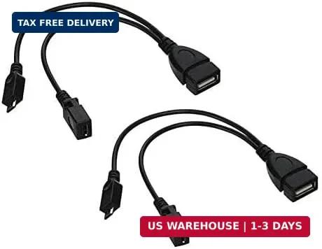 2 Pack OTG Cable Replacement for Fire Stick 4K, Amazon Fire TV, Compatible with