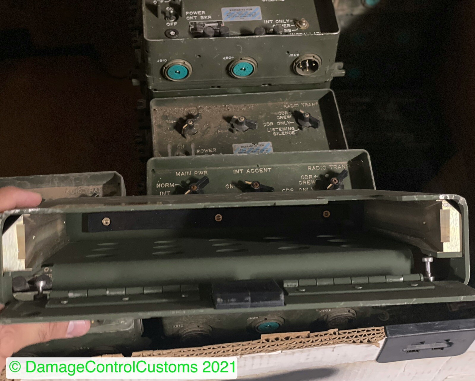 Blue Force Document Storage For Radio Deck, HUMVEE HMMWV M998 M1123 M1097 LMTV