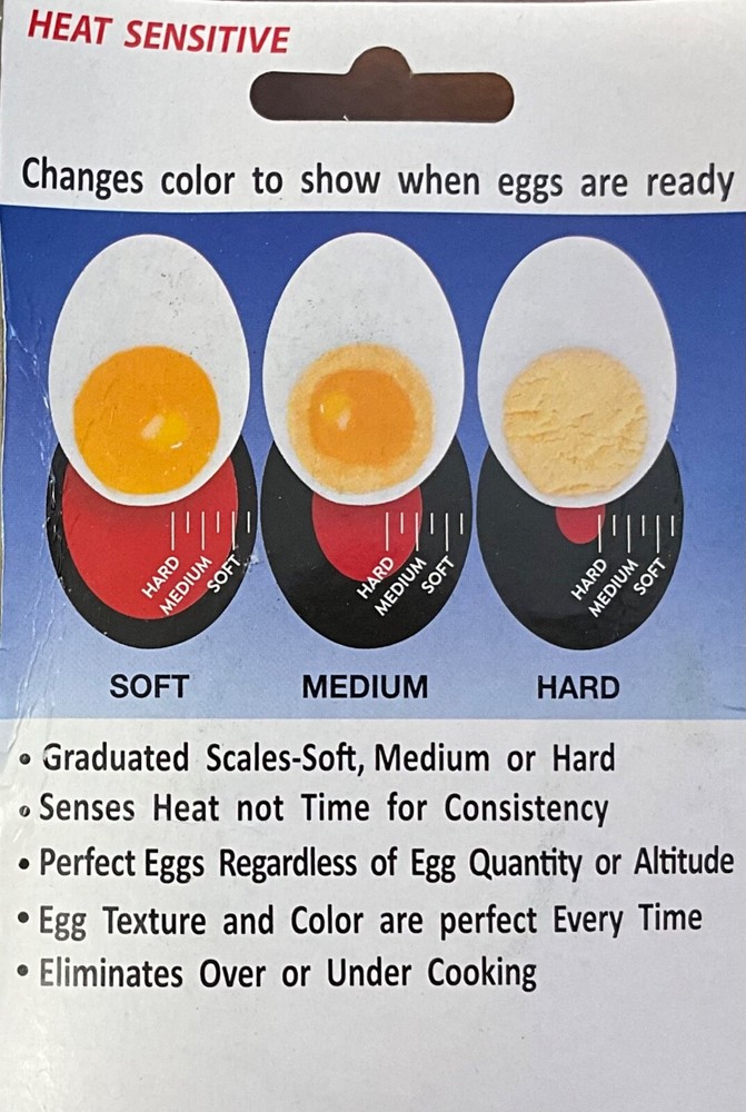 Egg Perfect Egg Timer CHANGES COLOR WHEN EGGS ARE PERFECTLY DONE