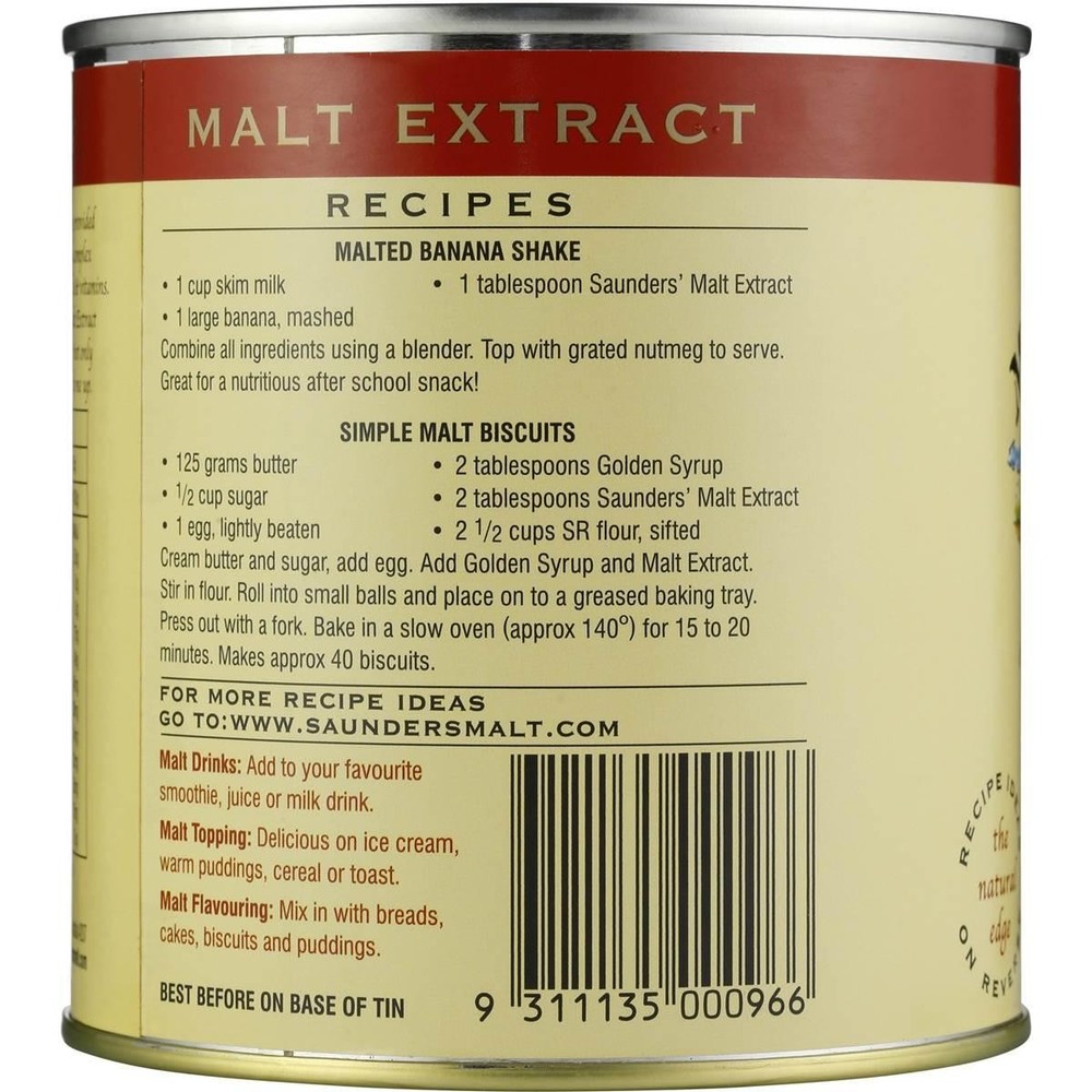 Saunders Malt Extract Tub 1kg