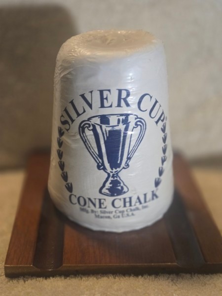 Silver Cup Cone Chalk NEW & Solid Wood Tabletop Stand - Billiards Pool Accessory