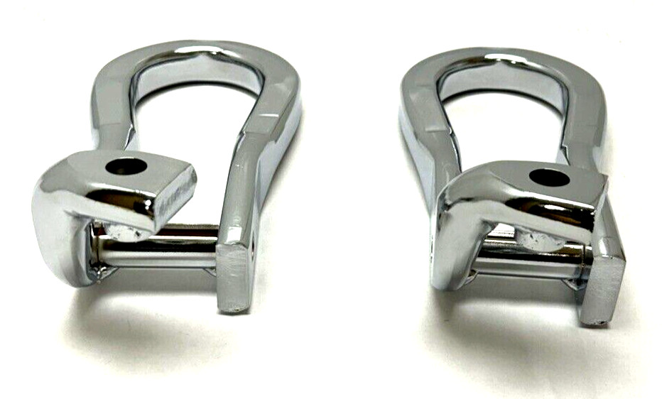 84072464 OEM GM Chrome Recovery Tow Hooks 15-2019 Silverado Sierra 2500 3500 HD