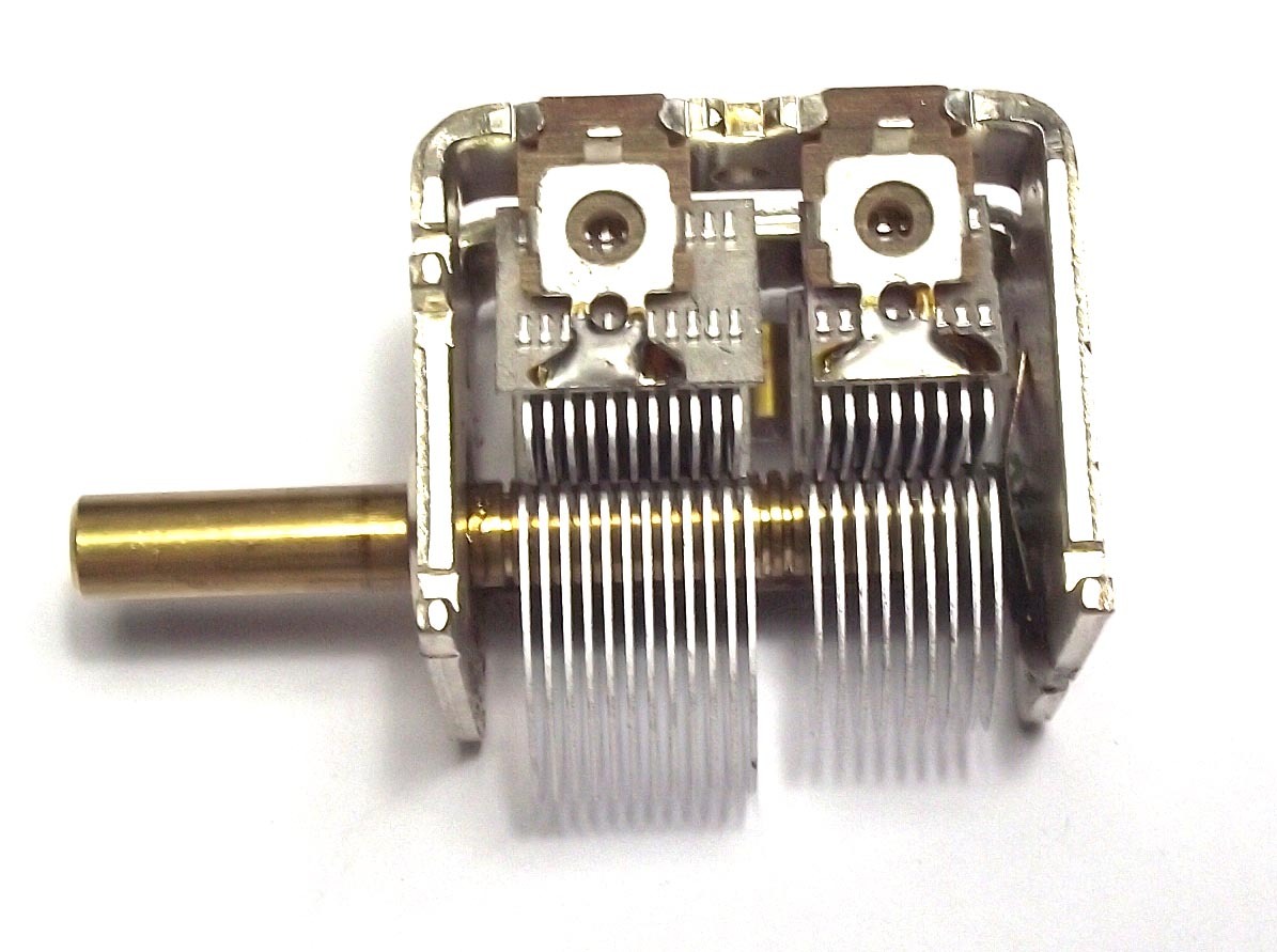 Air Variable Capacitor ALPS JAPAN 2 Gang 25 - 450pf Electronic Project DIY KIT