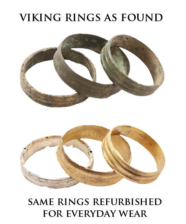 VIKING WEDDING RING, 866-1067 AD, SIZE 8 ¼