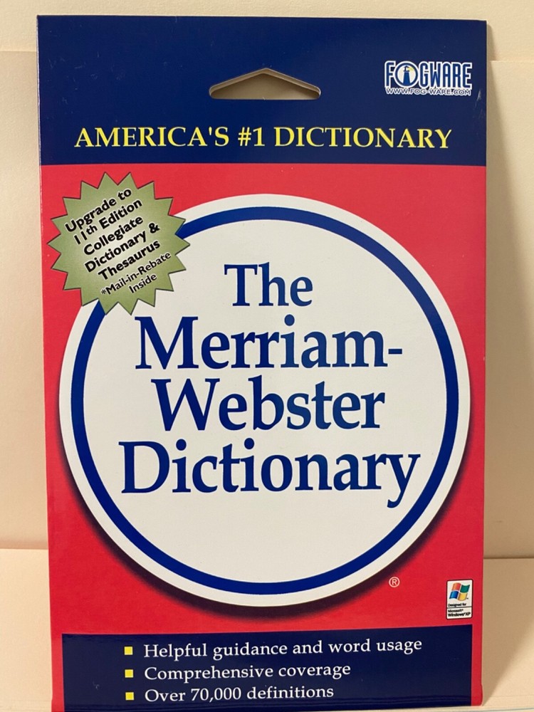 Merriam-Webster Dictionary_America's Dictionary_CD-ROM