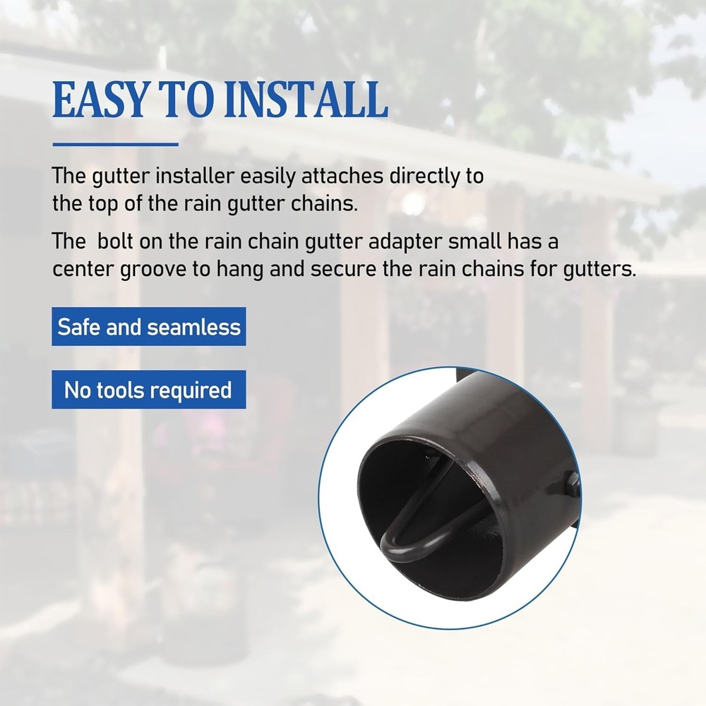 Durable 3in Aluminum Gutter Adapter with V-Hook - Efficient Rainwater Management