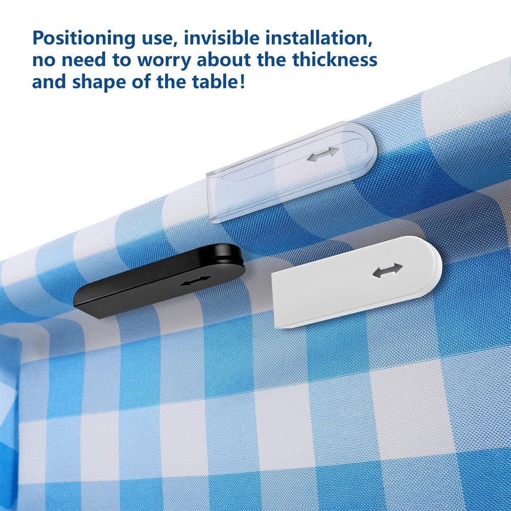 Tablecloth Clips,Transparent Table Cloth Holder Clips,Self-Adhesive Windproof...