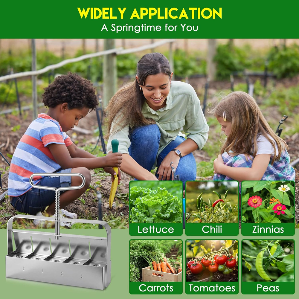 1 Pack Upgrade Soil Block Maker Hand Held, Manual Blocking Tool for Seed Startin