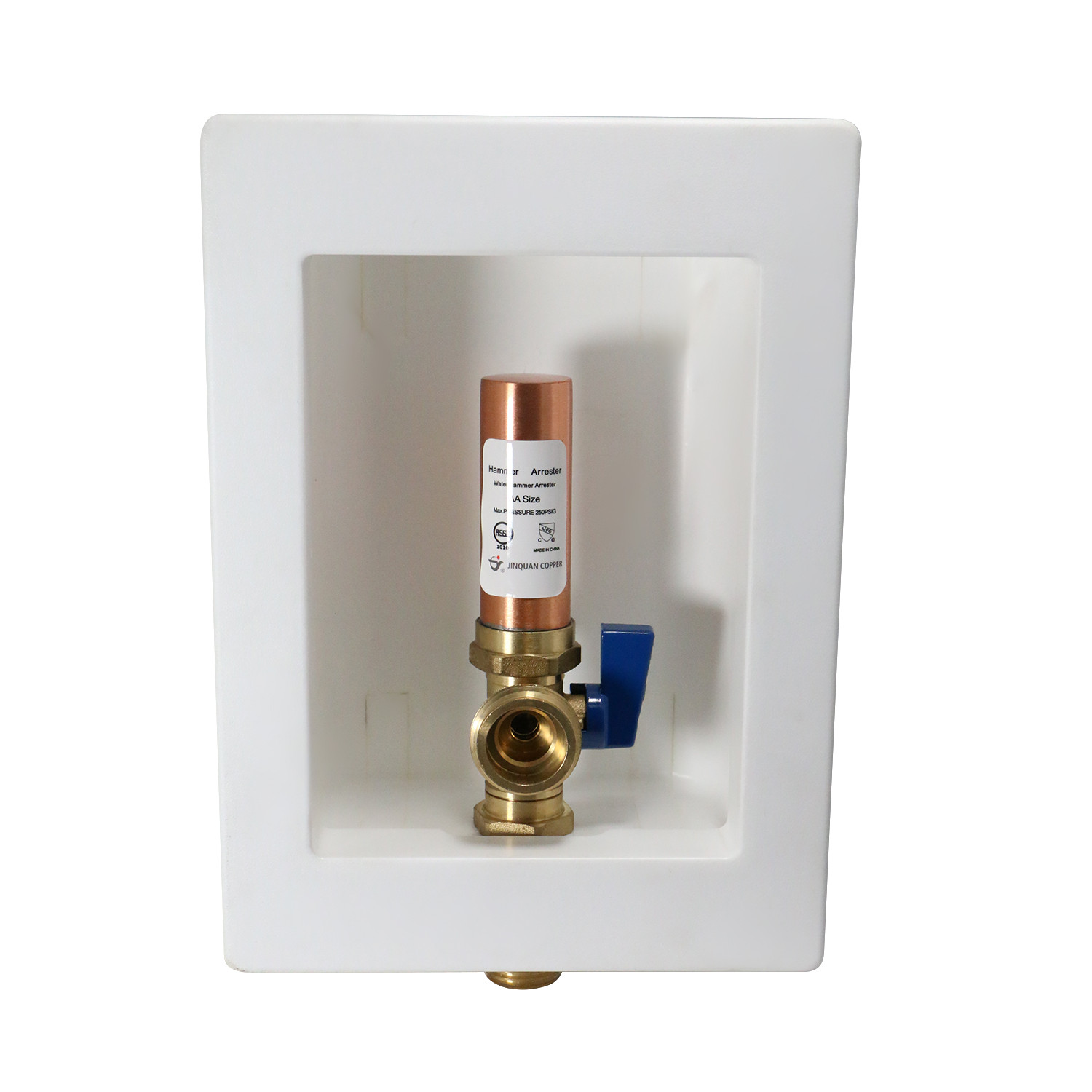 XFITTING Washing Machine Valve with Hammer Arrestor, Male NPT, Pex-B Barb, Pex-A