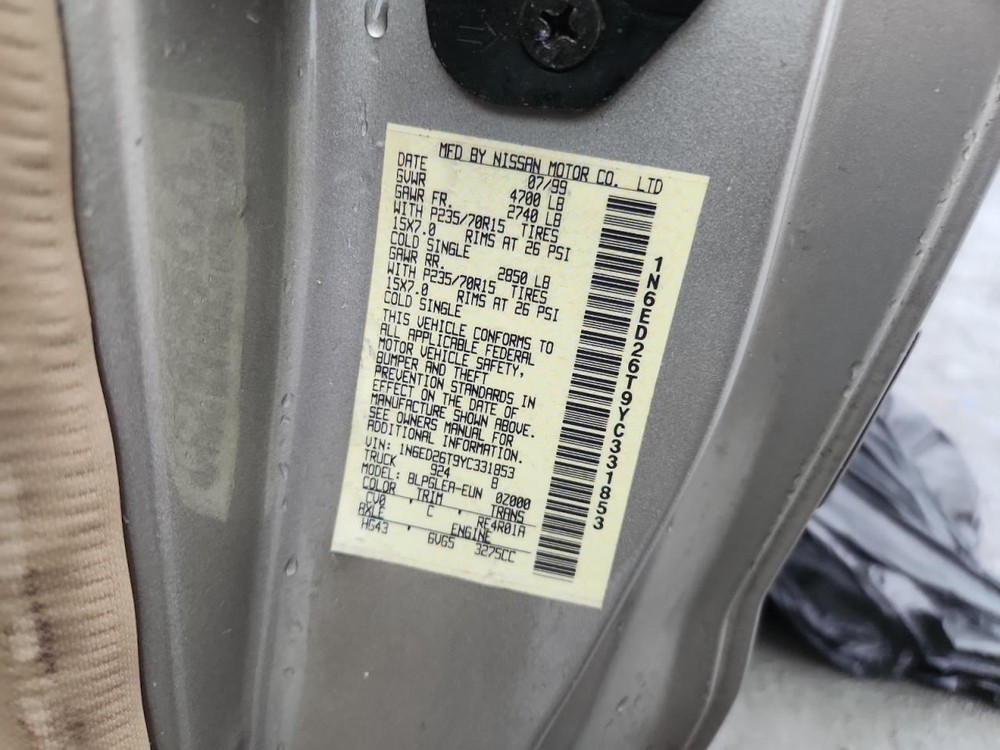 Fuse Box Engine King Cab VIN E 4th Digit VG33E Fits 00-01 FRONTIER 4828430