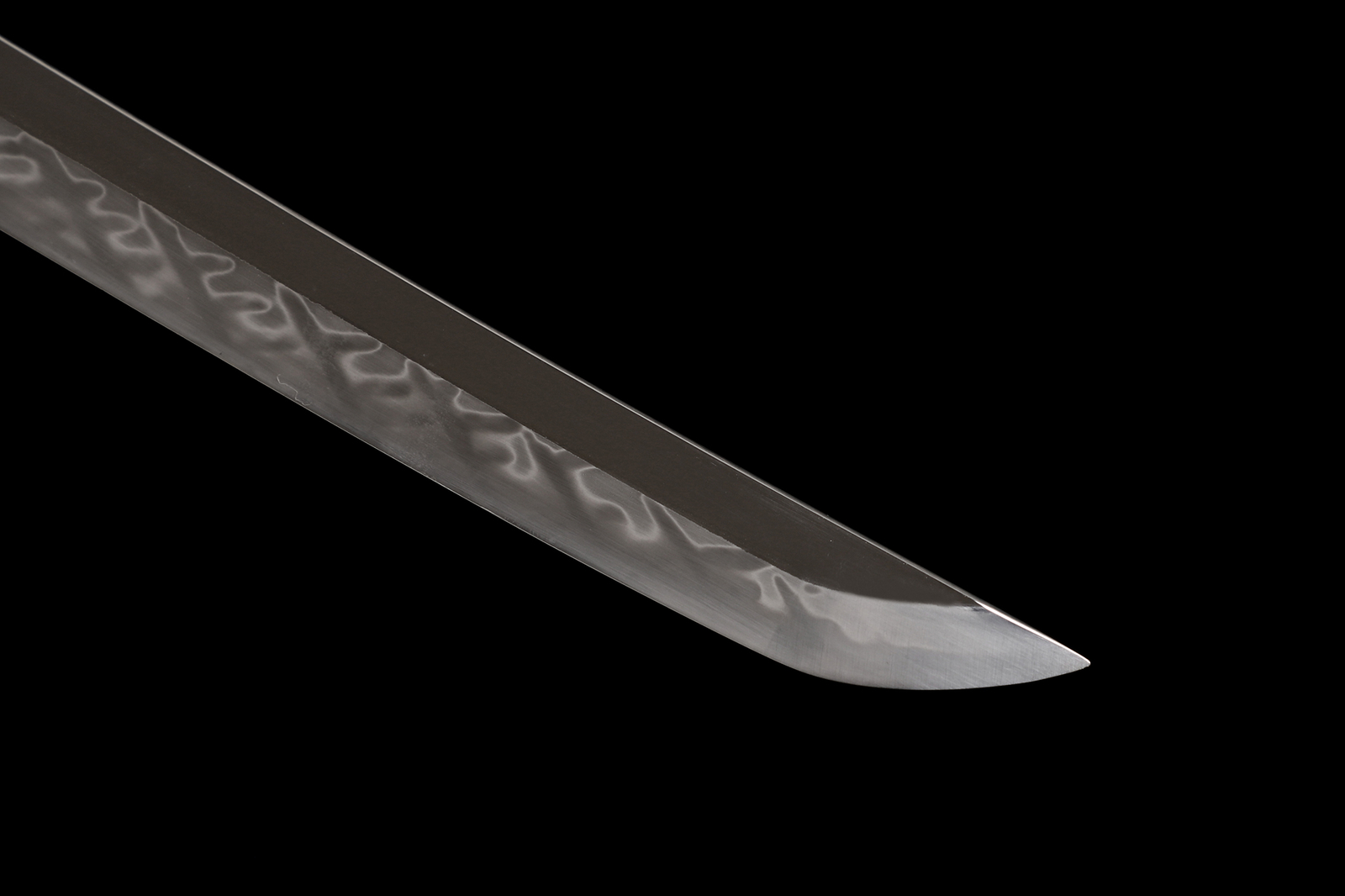 Japanese Samurai Katana Wakizashi Sword Clay Tempered L6 Steel Real Hamon