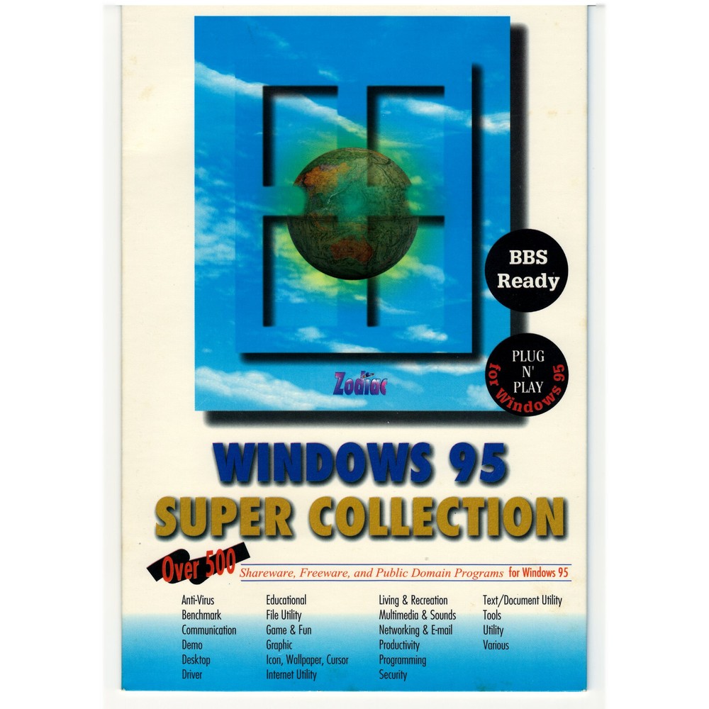 zodiac WINDOWS 95 super collection (SHAREWARE DISK) [1996]
