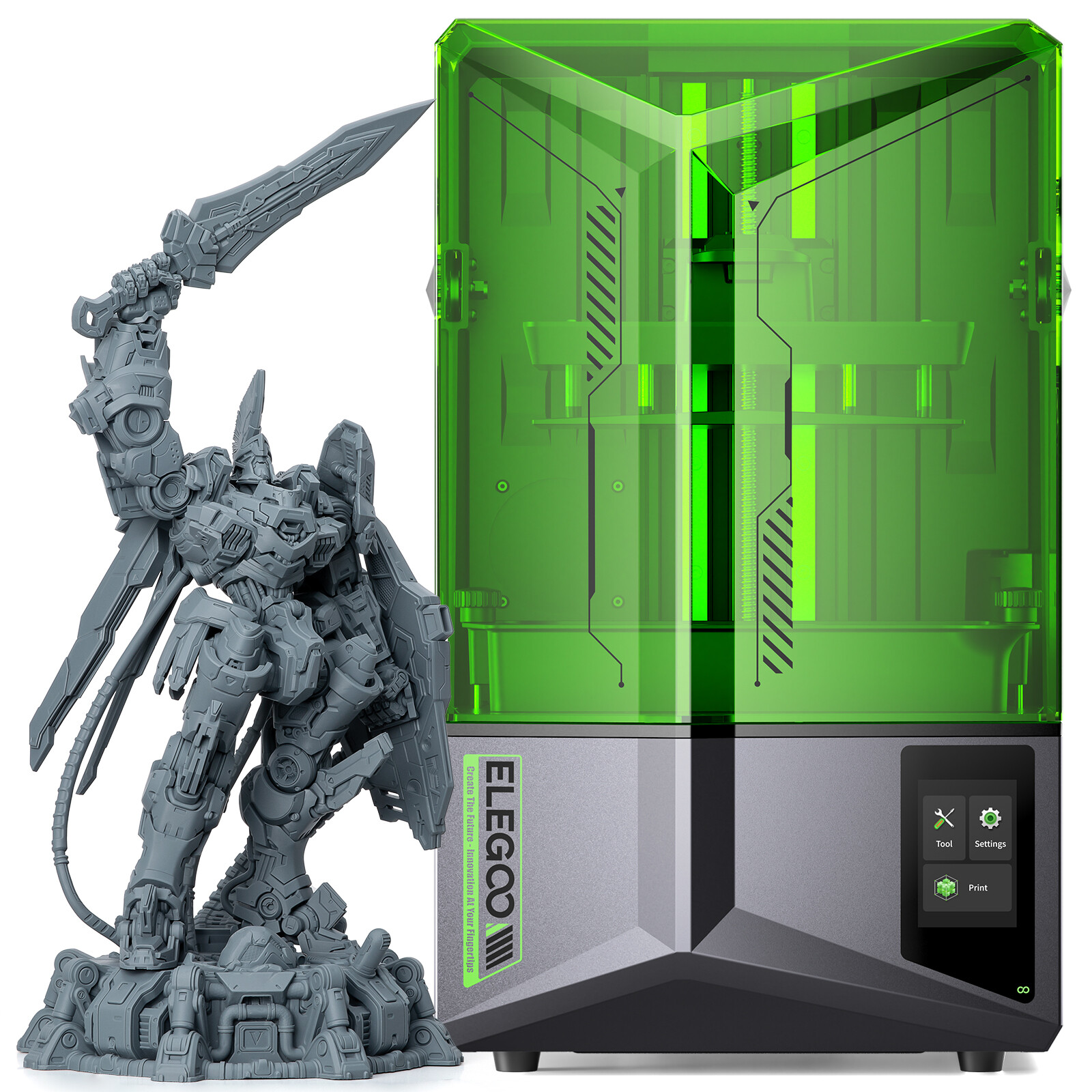 ELEGOO Saturn 4 / Saturn 4 Ultra Resin 3D Printer 10" 12K HD Mono LCD Large Size