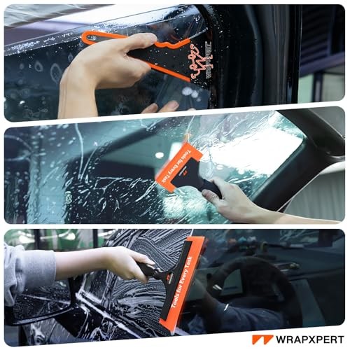Window Tint Tools Kit, 3-Step Professional Window Tint Squeegee Set for