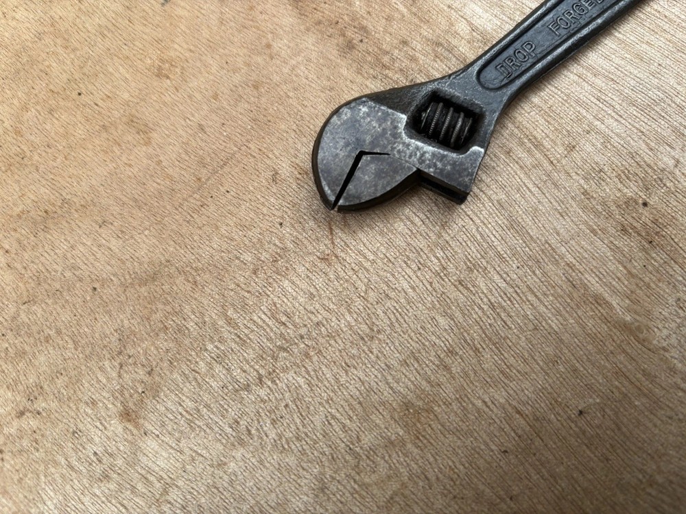 VINTAGE Foreign 4” Adjustable Spanner Wrench Spanner TOOL KIT,