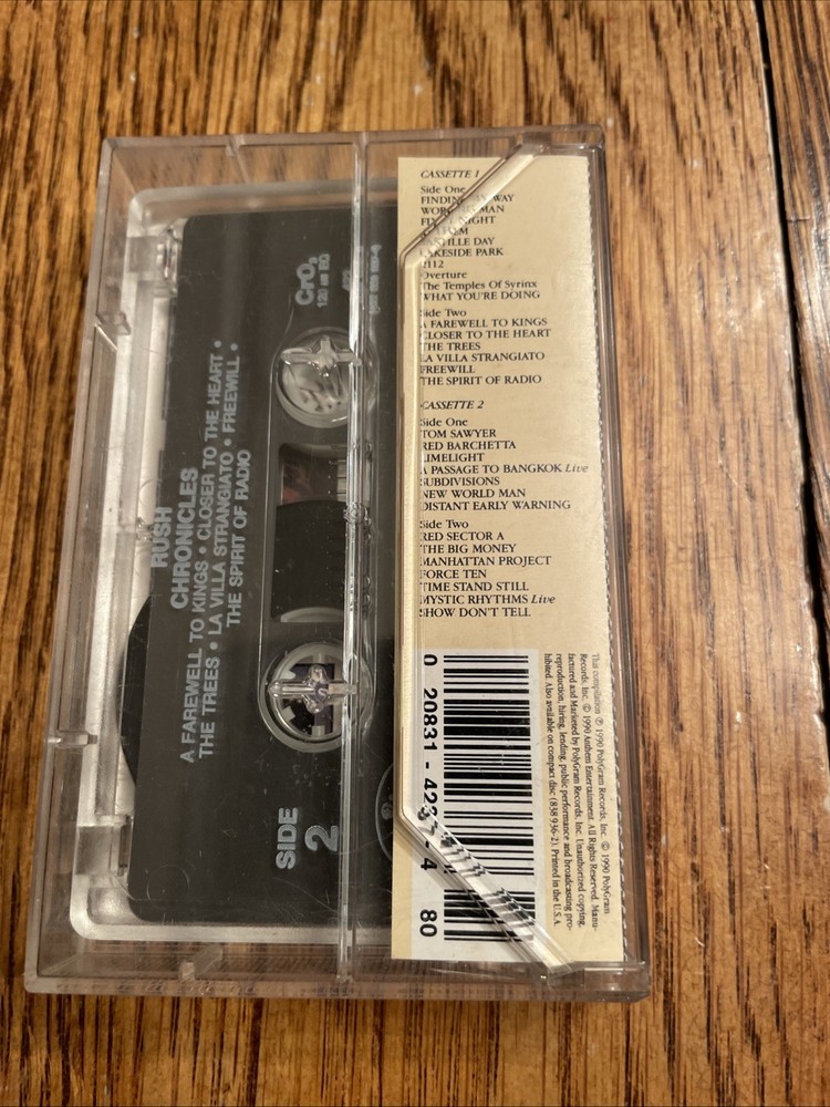 Rush Chronicles Cassette One Excellent