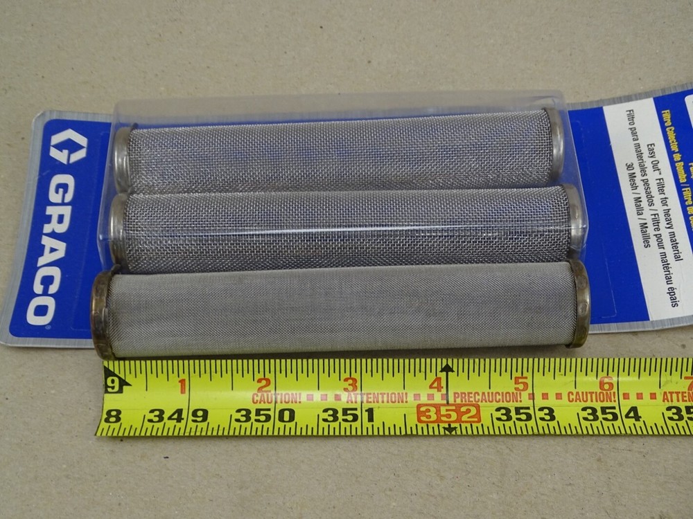 Graco Mesh Strainers, Two 30 Mesh & One 60 Mesh , 224458