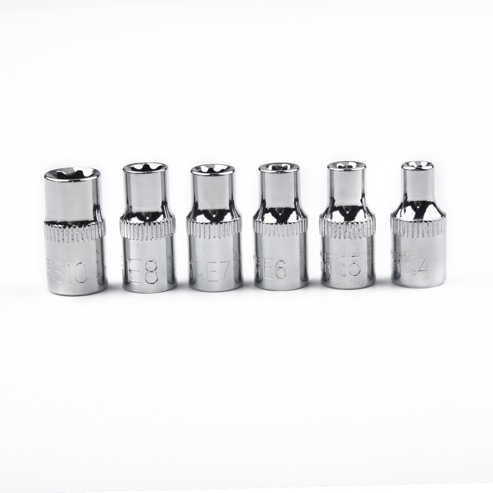 1/4 Inch Drive Sockets Wrenches Steel E4 E5 E6 E7 E8 E10 Supplies Equipment