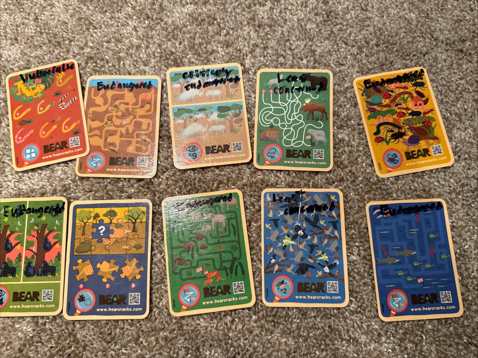 Bear Greatest Games And Fruit Snacks Trading Cards Lot Of 97