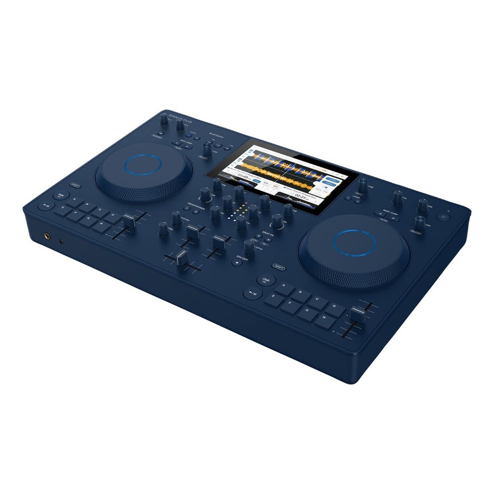AlphaTheta OMNIS-DUO Portable Battery Powered Bluetooth DJ Controller w Headp...