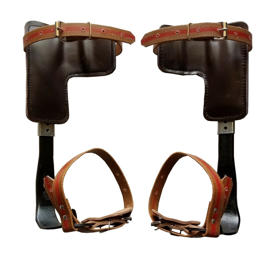 Tree Climbing Spike Set Pole Climbing Spurs Adjustable Short Graff + Extra Graff