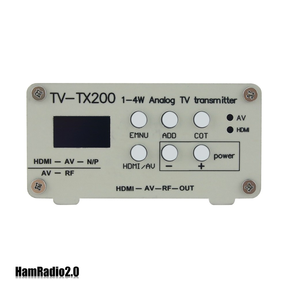 TV-TX200 VHF/UHF Analog TV Transmitter HD/AV Input Analog Signal Transmitter USA
