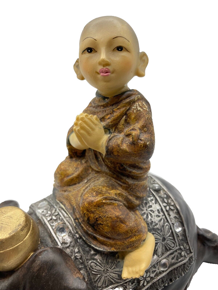 Balinese Monk and Elephant 19 cms