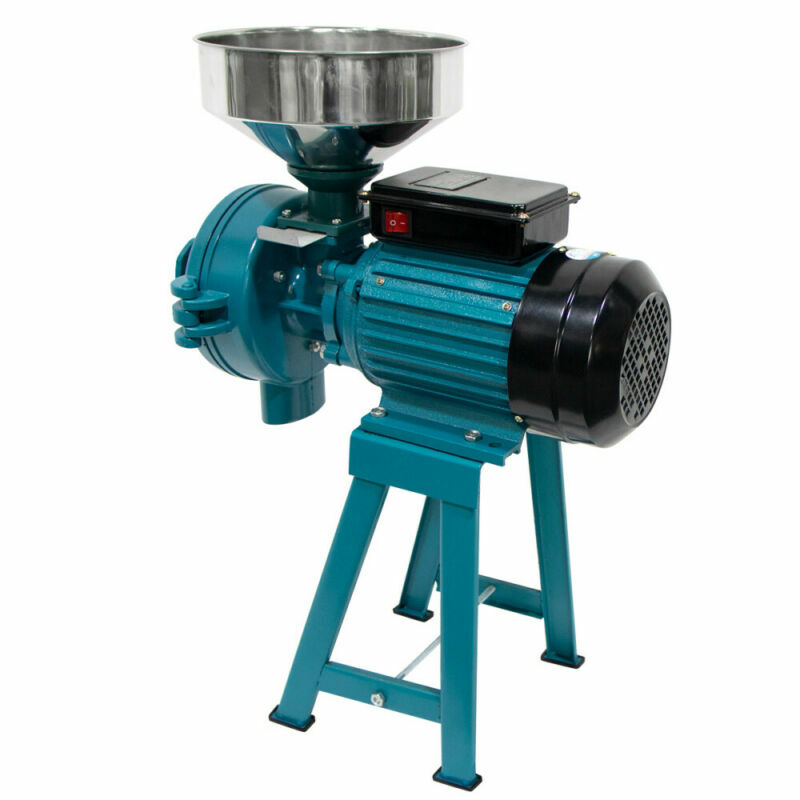 NAIZEA 3000W Electric Grain Grinder Corn Mill Commercial Wet&Dry Cereal Machine