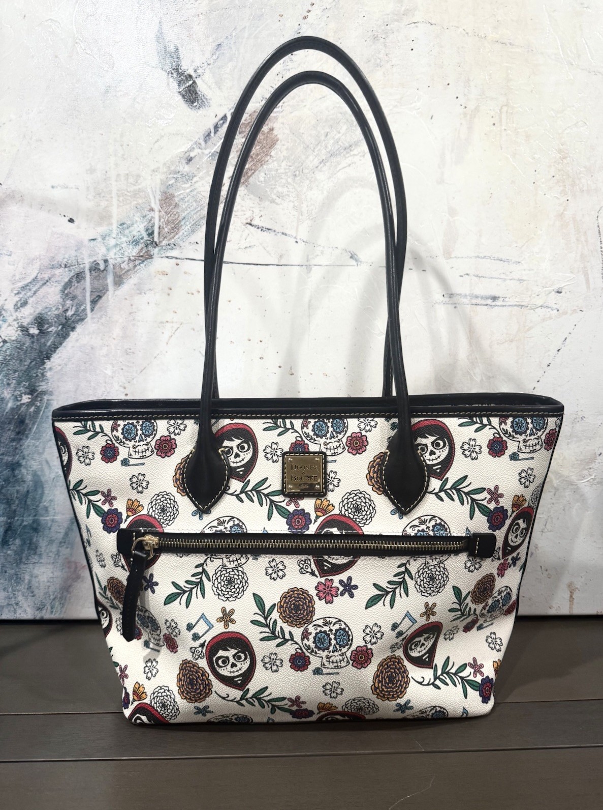 Dooney Bourke Disney Park Pixar Coco Miguel Tote  Bag Excellent Condition 2022