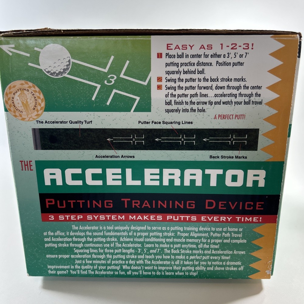 Golf Training The Accelerator Training Device Practice Mat with 3-Step System