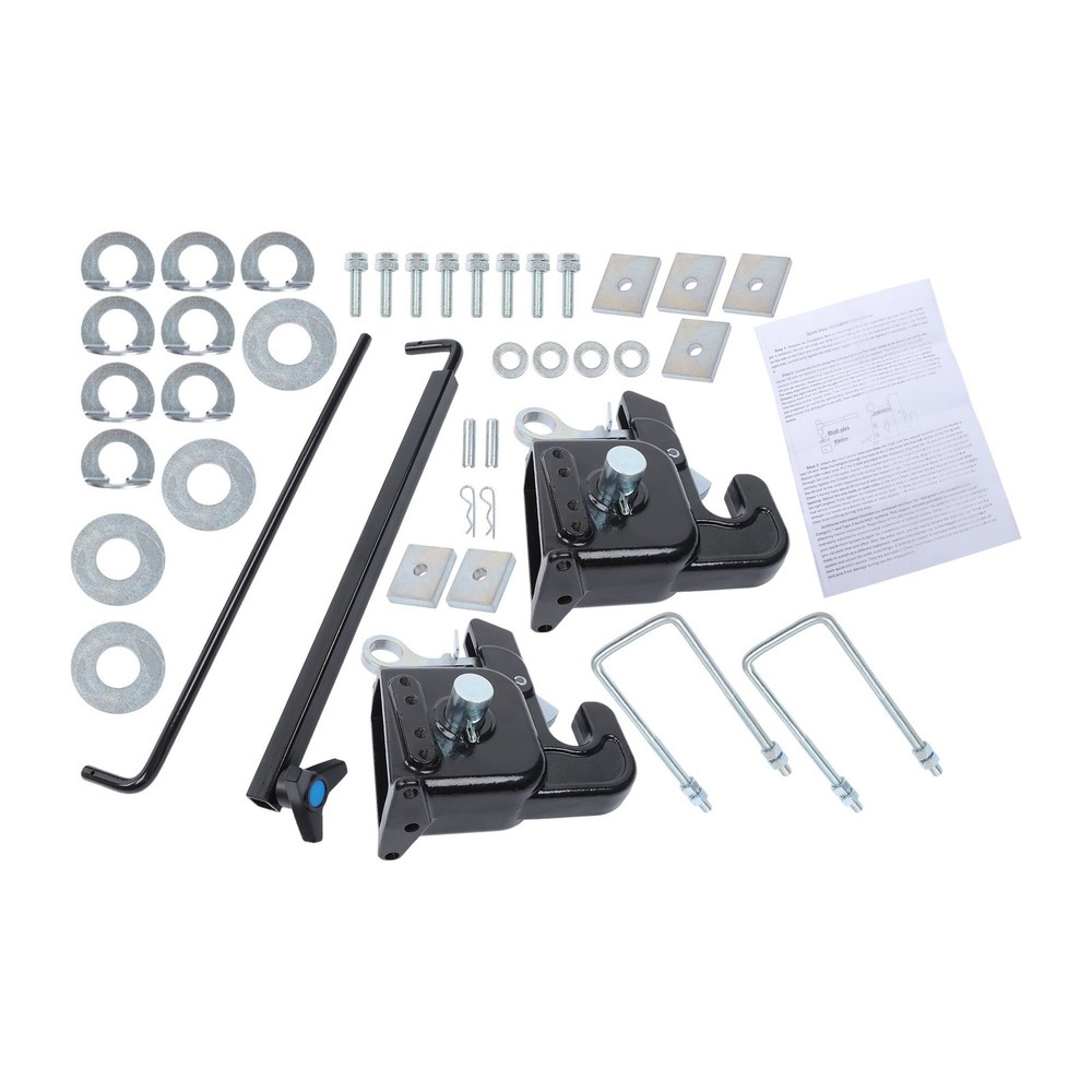 Quick Black Easy Change Hitch w/Stabilizer Bar for Category 1 Tractors/Implement