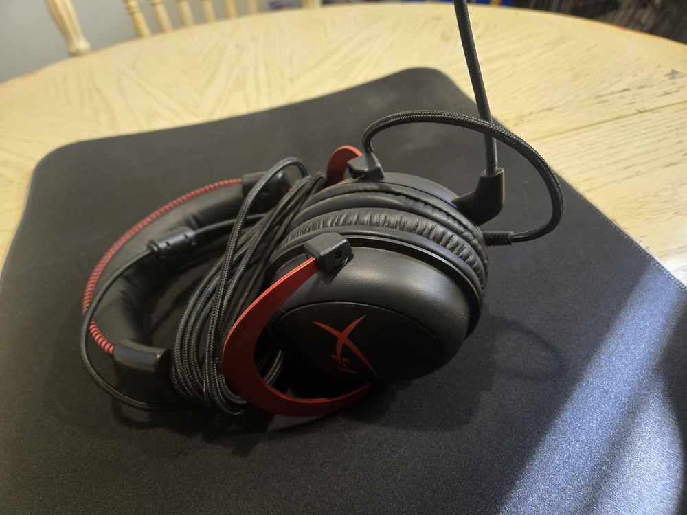 HyperX Wired Gaming Keyboard, Mouse, Headset & Mouse Pad Bundle Black Red