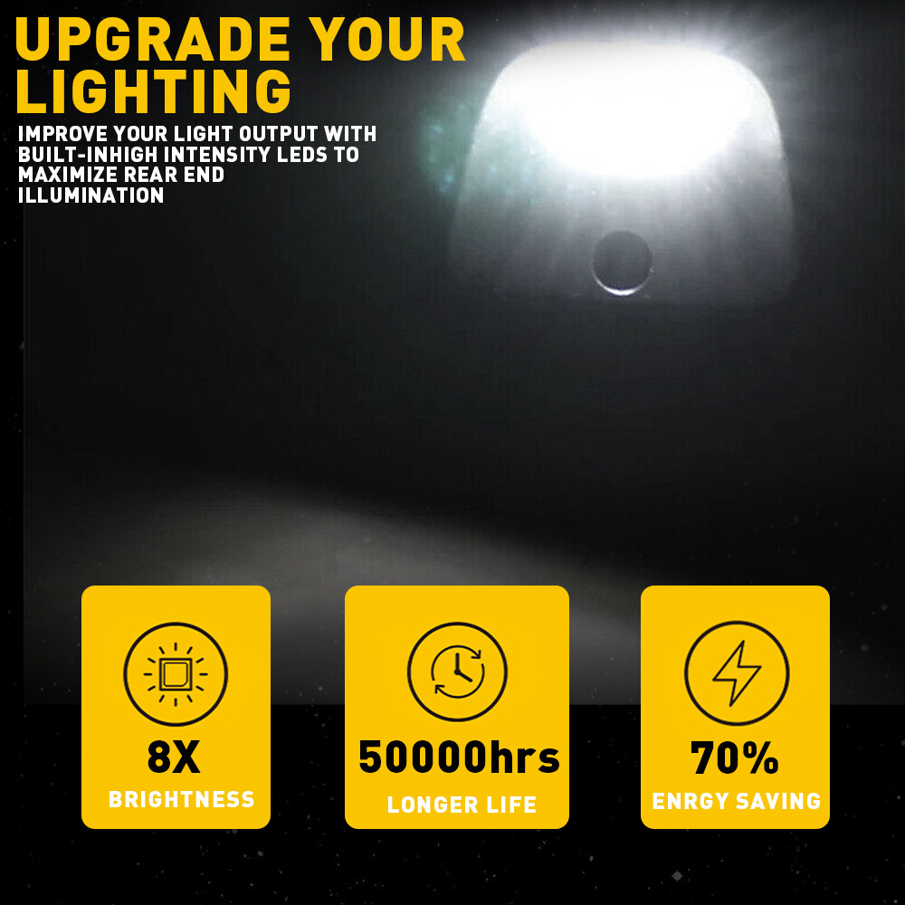 2X LED License Plate Lights Rear Bumper Tag Assembly For 1995-2004 Toyota Tacoma