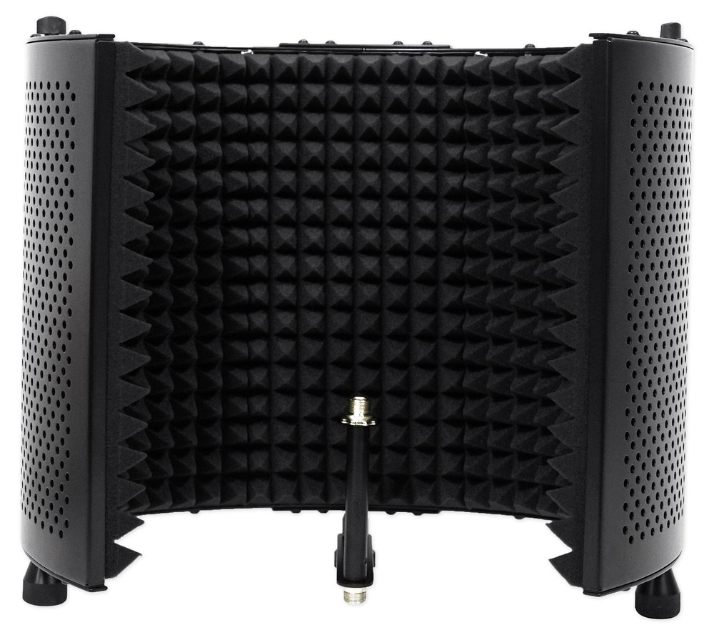 Rockville Pro Recording Studio Microphone+Isolation Shield+Mount+Filter+Stand