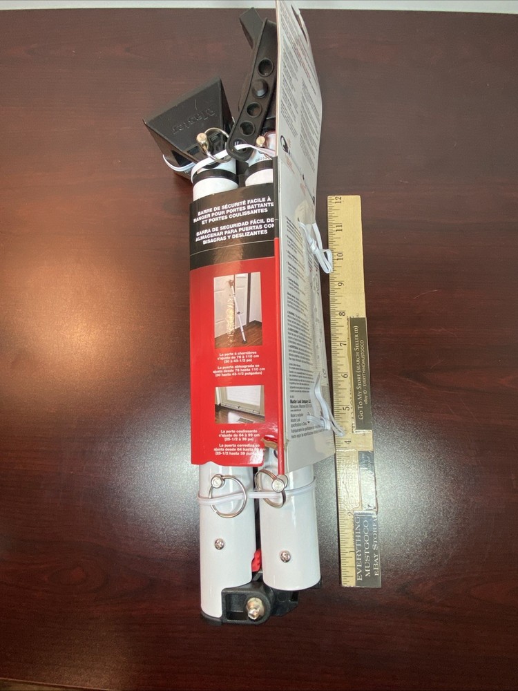 BRAND NEW Master Lock 265D Adjustable Dual Function Folding Door Security Bar