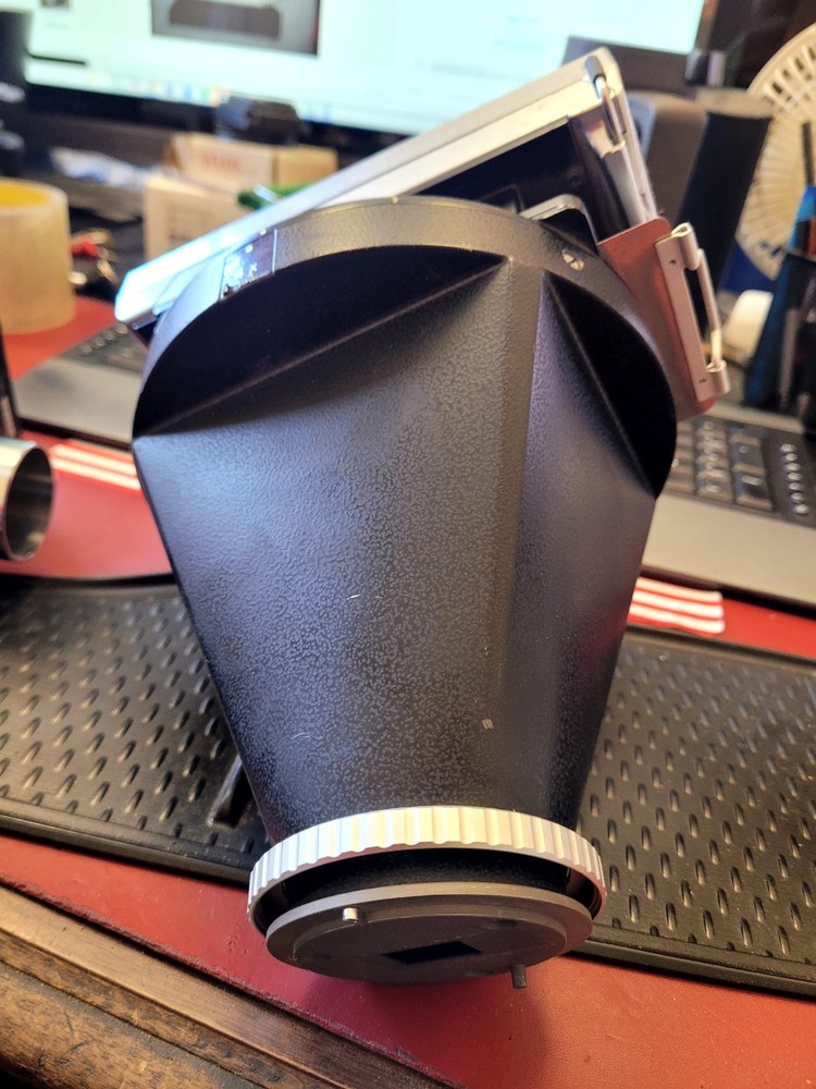 Nikon PFX 4X Microscope Shutter Format Adapter w/ Built-In Polaroid Camera (C261