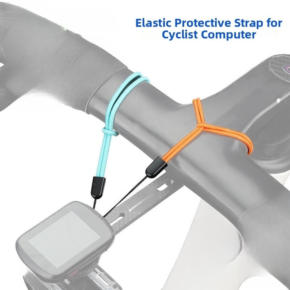 Elastic Cord with Plastic Hook for Bike Computer Camera Mount Security
