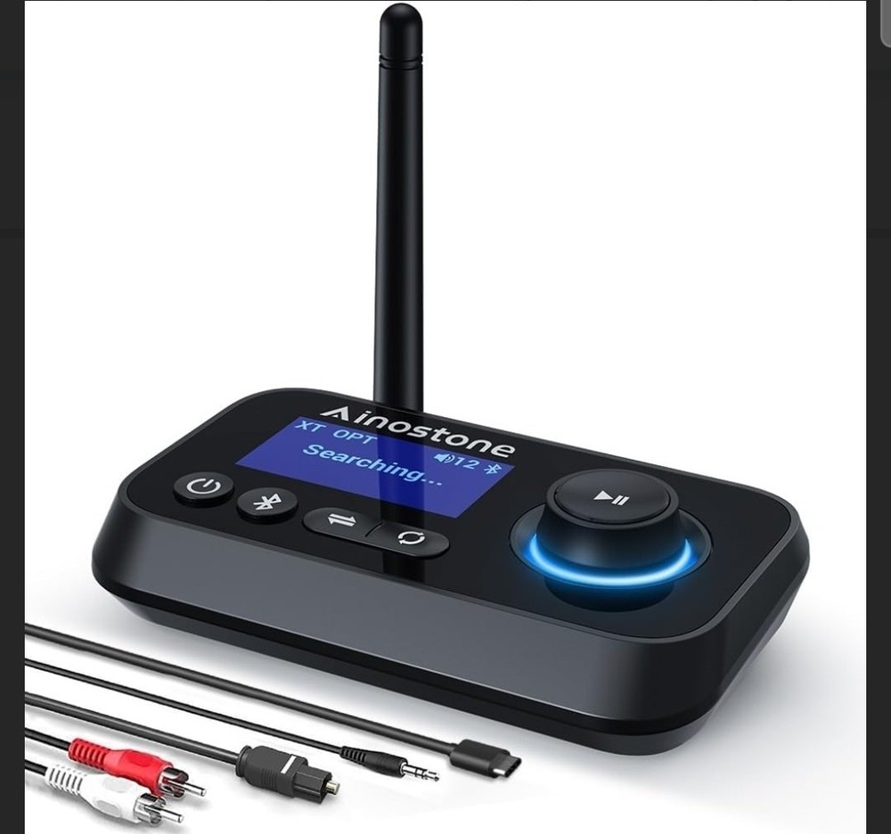 Bluetooth Transmitter Receiver 3-in-1 Bluetooth 5.3 Audio Adapter for 2 Headp...