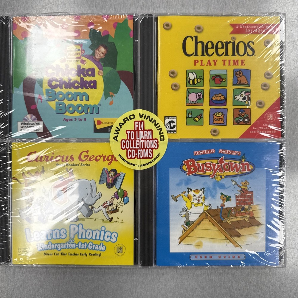 Fun To Learn Collections 4 CD-Rom Set for Windows/Macintosh