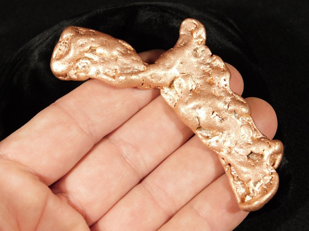 Big! Heavy Solid COPPER NUGGET or Native Copper Float Michigan 91.0gr