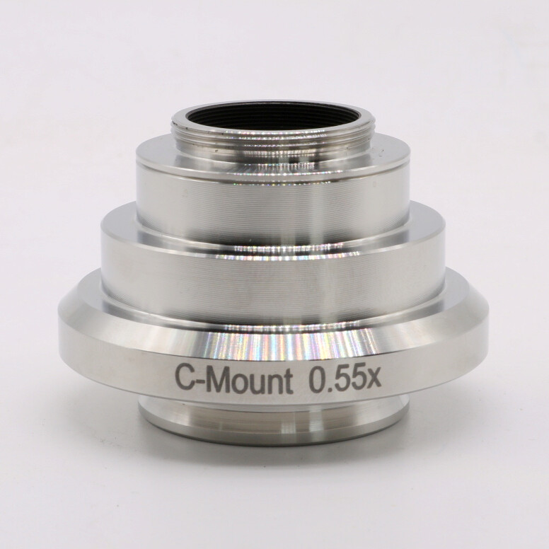 0.55x adjustable C-mount Camera Adapters Relay Lens for Leica Microscope