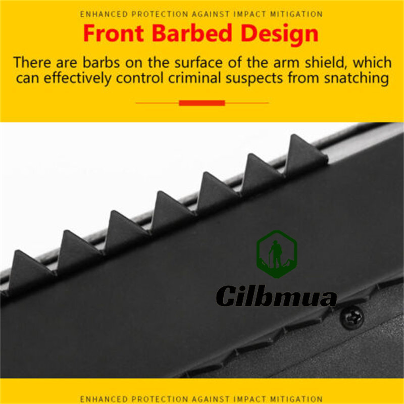 Arm Shield Multifunctional with Serrated Square PC Riot Aluminium Alloy Shield